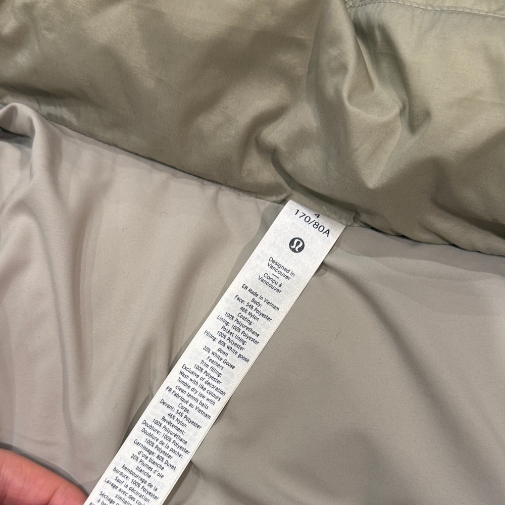 Lululemon Wunder Puff Vest in Light Green - Picture 8 of 14